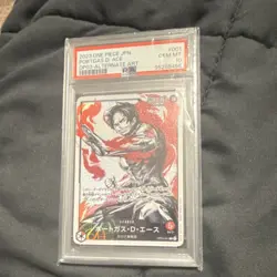 Portgas D. Ace OP03-001 Pillars of Strength Alternate Art Foil PSA 10 Japanese - Image 1