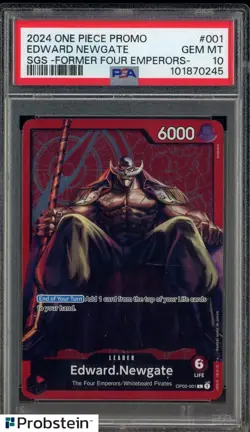 2024 One Piece Promo #001 Edward Newgate SGS Former Four Emperors PSA 10 - Image 1