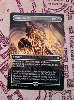 MTG Raise the Past Borderless Extended Foundations NM - Image 1