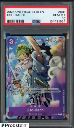 2024 One Piece ST18 EN #001 Uso-Hachi PSA 10 GEM MINT - Image 1