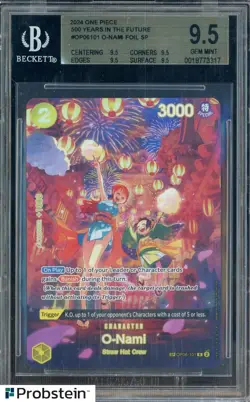 2024 One Piece 500 Years in Future OP06101 O-Nami Foil SP BGS 9.5 GEM MINT - Image 1