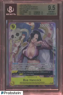2026 One Piece The Azure of Sea's Seven OP14112 Boa Hancock Alt Art BGS 9.5 - Image 1