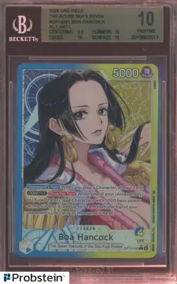 2026 One Piece The Azure of Sea's Seven OP14041 Boa Hancock Alt Art BGS 10 - Image 1