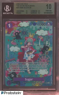 2026 One Piece The Azure of Sea's Seven OP10065 Sugar SP BGS 10 PRISTINE - Image 1