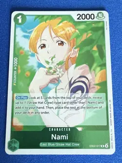 Nami One Piece TCG Extra Booster: Anime 25th Coll. EB02-017 Rare - ships PWE - Image 1