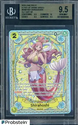 2025 One Piece A Fist of Divine Speed #EB01057 Shirahoshi Alternate Art BGS 9.5 - Image 1