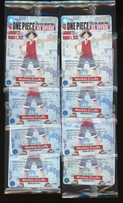Lot of (8) 2026 One Piece EN College Basketball US Voyage #055 Monkey D Luffy - Image 1