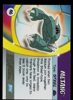 Pokemon Card - Metang Topps Pokemon Advanced Challenge 46 - Image 2