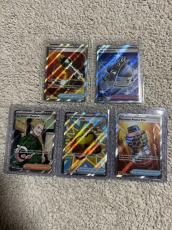 Pokemon Trainer Holo Cards Lot 5x English 2025 MEG EVO and PHANTASMAL FLAMES - Image 1