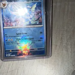 2025 Pokemon Vaporeon Prismatic Evolutions Master Ball Holo Card 022/131 - Image 4