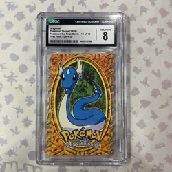 Dragonair Die Cut CGC 8 NM/Mint Topps The First Movie (1999) Pokemon card - Image 1
