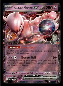 Pokemon TCG SV: Scarlet & Violet Promo Cards #216 Team Rocket's Mewtwo ex - Image 1