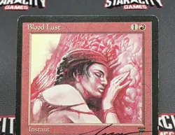 MTG Blood Lust- Signed -Legends Magic the Gathering Card #135 - Image 3