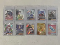 Lot Of 10 Modern Foil Trainer Pokemon Cards From Various Sets - Image 2