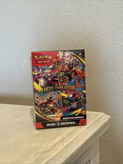 Pokemon Mega Evolution Booster Bundle Trading Card Game Factory Sealed 6 Packs - Image 1