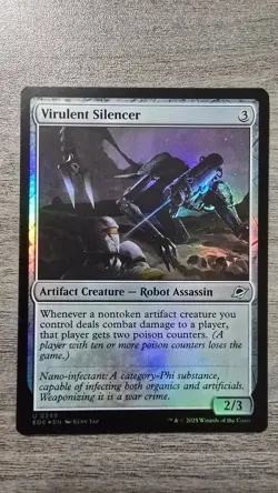 Virulent Silencer (Uncommon Foil) #248 Edge of Eternities MTG NM - Image 1