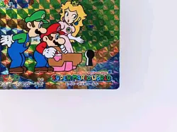 Mario Luigi Peach Super Mario World Holo Card No.3 Nintendo 1993 From Japan F/S - Image 4