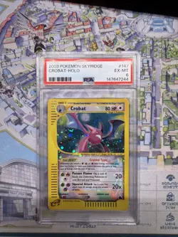 Pokemon TCG Skyridge Crobat Holo Card 147/144 PSA 6 Secret Rare - Image 1