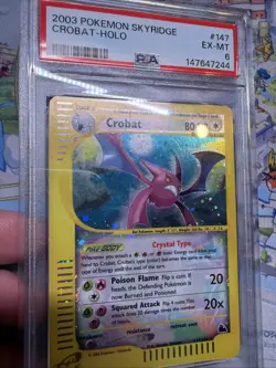 Pokemon TCG Skyridge Crobat Holo Card 147/144 PSA 6 Secret Rare - Image 3