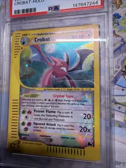 Pokemon TCG Skyridge Crobat Holo Card 147/144 PSA 6 Secret Rare - Image 4