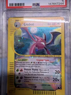 Pokemon TCG Skyridge Crobat Holo Card 147/144 PSA 6 Secret Rare - Image 5