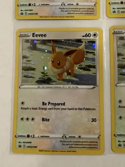 11 Eevee SWSH190 SWSH: Sword & Shield Promo Cards Holo LP SWIRL 🌀 - Image 3