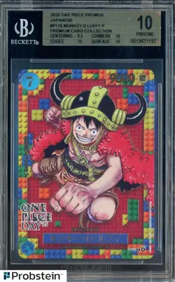 2025 One Piece Promos JPN P110 Monkey D. Luffy Premium Card BGS 10 PRISTINE - Image 1