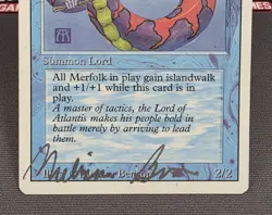 MTG Lord of Atlantis- Signed Melissa A. Benson -3rd Edition Magic Card #064 - Image 4