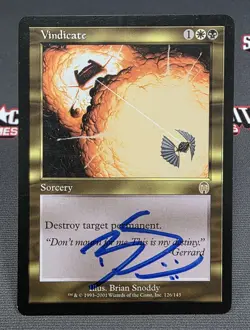 MTG Vindicate- Signed -Apocalypse Magic the Gathering Card #126 - Image 1
