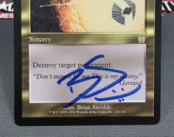 MTG Vindicate- Signed -Apocalypse Magic the Gathering Card #126 - Image 4