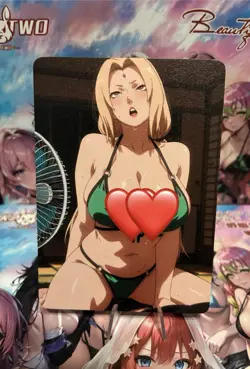 Matte Beautiful Waifu Handmade Card Goddess Story CCG Anime Double Sided - Image 2