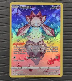 Diancie GG13/GG70 Crown Zenith Galarian Gallery Holo Full Art Pokemon Card NM - Image 1