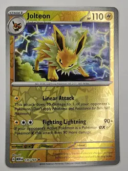 Jolteon Reverse Holo NM 135/165 Scarlet & Violet 151 Pokemon Card - Image 1