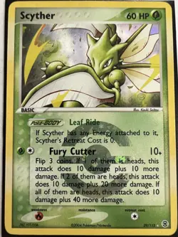 Scyther 29/112 Unlimited Pokemon Card TCG EX Holo - Image 1