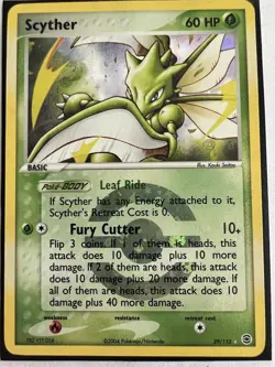 Scyther 29/112 Unlimited Pokemon Card TCG EX Holo - Image 3