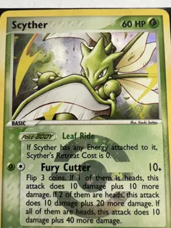 Scyther 29/112 Unlimited Pokemon Card TCG EX Holo - Image 5
