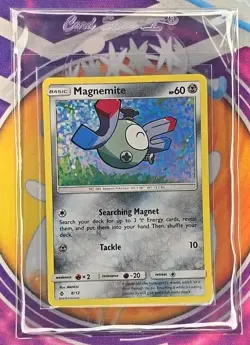 🔥POKEMON MAGNEMITE 8/12 PROMO MCDONALDS 2018 CONFETTI HOLO NM CARD👍📈 - Image 3