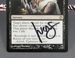 MTG Thoughtseize- Signed -Theros Magic the Gathering Card #107 - Image 4