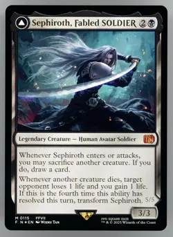 Sephiroth, Fabled SOLDIER Final Fantasy Foil - Image 1
