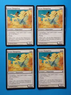 MTG 4x Avian Changeling x4 MP Lorwyn Magic Playset - Image 1