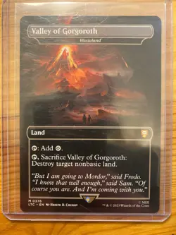 Valley of Gorgoroth - Wasteland Magic: the Gathering *Nonfoil Lord of the Rings - Image 1
