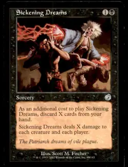 Sickening Dreams LP Light Play Torment MTG [10054] - Image 1