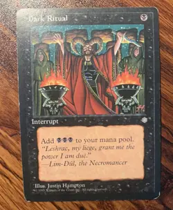 1X MTG Dark Ritual Ice Age Regular LP X1 - Image 1