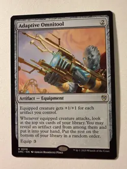 Adaptive Omnitool NM Rare MTG Commander: Aetherdrift [DRC] Artifact Regular - Image 1