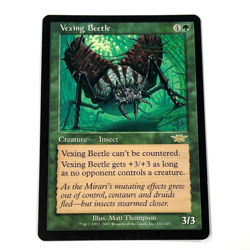 Vexing Beetle MTG Legions Magic The Gathering Green Rare Light Play LP - Image 1