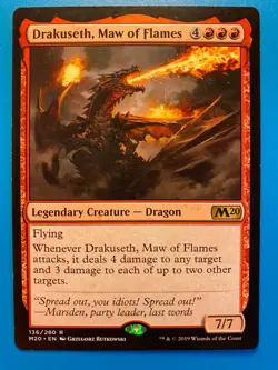 MTG 1x Drakuseth, Maw of Flames 136 Core Set 2020 M20 Magic the Gathering x1 NM - Image 1
