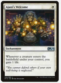 1x Ajani's Welcome LP Eng MTG - Core Set 2019 - Image 1