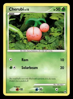 Cherubi 60/99 Common Arceus Pokemon LP - Image 1