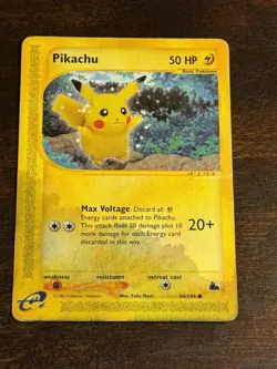 Pikachu 84/144 - 2003 Pokemon Skyridge Non Holo E-Reader - Image 1