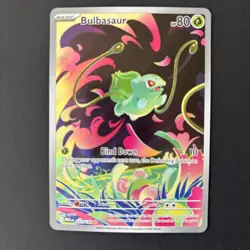 Pokemon TCG Bulbasaur Illustration Rare Full Art Holo 133/132 Me01 Mega Evoluti… - Image 1